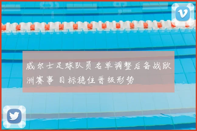 威尔士足球队员名单调整后备战欧洲赛事 目标稳住晋级形势